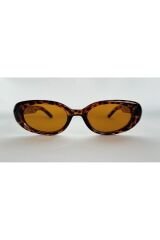 Bunny Leopar Güneş Gözlüğü, Oval, Kahve Cam Renkli