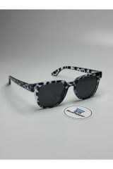 Vega Model Zebra Desen Güneş Gözlüğü Wayfarer Siyah Cam Renkli