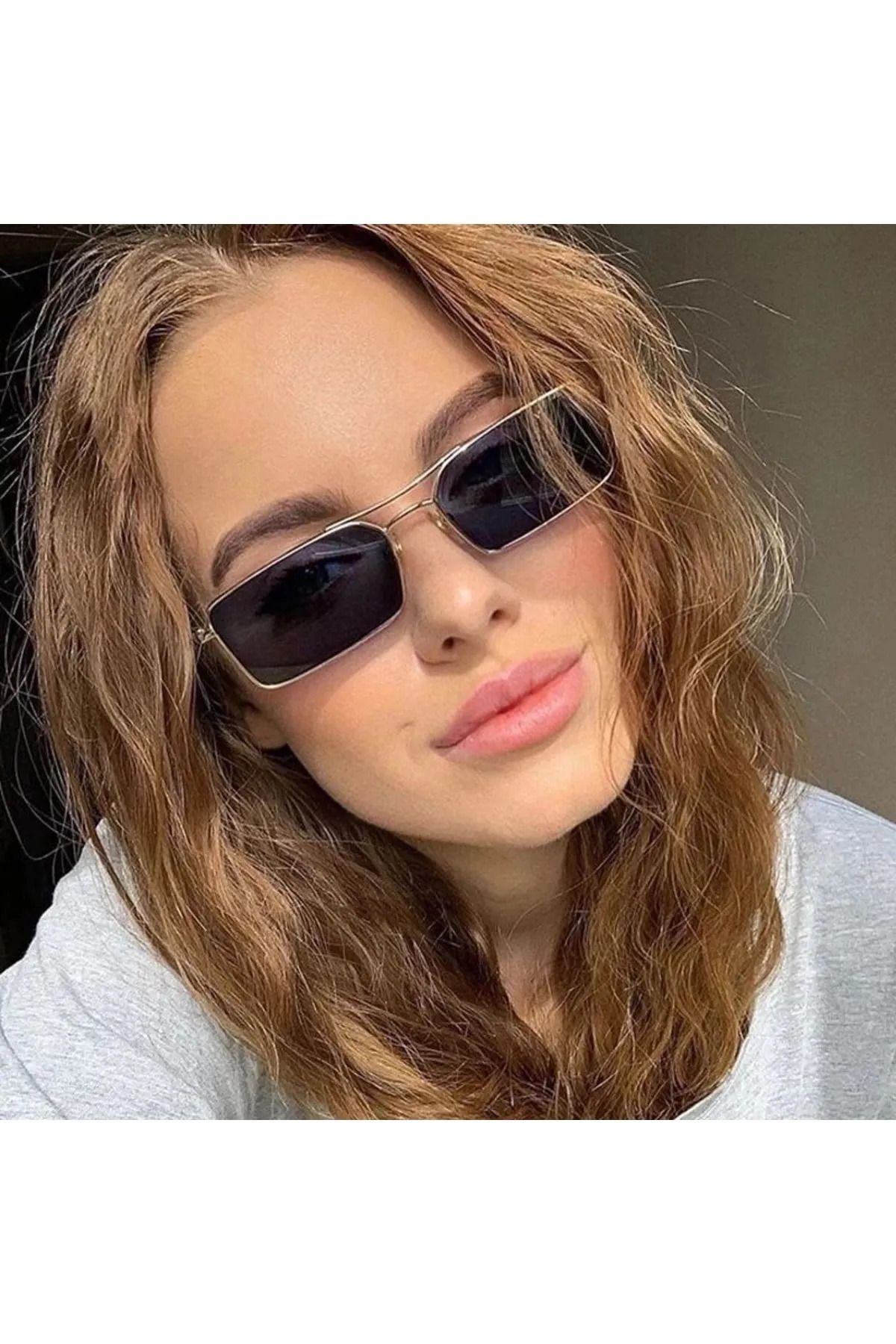 Philippe Dikdörtgen Unisex Güneş Gözlüğü