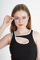 Mavi Işık Korumalı Unisex Pembe Gözlük Blue Block Optik Uyumlu Camları Değişebilir