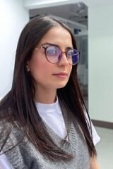 Boon Leopar Yuvarlak Kadın / Erkek Blueblock Gözlük *keçe Kılıf Hediyeli !