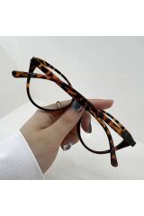 Cateye Mavi Işık Filtreli Gözlük BlueBlock Kedi Gözü Köşeli, Optik Uyumlu Camları Değişebilir