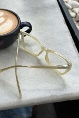 Cateye Mavi Işık Filtreli Gözlük BlueBlock Kedi Gözü Köşeli, Optik Uyumlu Camları Değişebilir