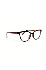 Lily Brown Mavi Işık Korumalı Gözlük Unisex Cateye Optik Uyumlu Camları Değişebilir