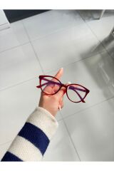 Kadın Mavi Işık Korumalı Bilgisayar Gözlüğü Cateye Voke Model