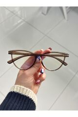 Talia Metal Detaylı Cateye Mavi Işık Filtreli Ekran Gözlüğü Optik Uyumlu Camları Değişebilir