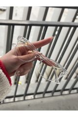 Talya Cateye Şeffaf Mavi Işık Filtreli Ekran Gözlüğü Optik Uyumlu Camları Değişebilir