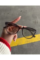 Talya Cateye Gri Mavi Işık Filtreli Ekran Gözlüğü Optik Uyumlu Camları Değişebilir