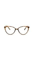 Cateye Leopar Desen Mavi Işık Filtreli Gözlük Optik Uyumlu Camları Değişebilir