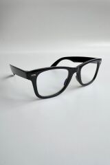 Unisex Wayfarer Siyah Mavi Işık Korumalı Gözlük