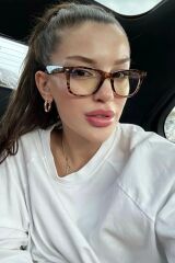 Unisex Wayfarer Leopar Mavi Işık Korumalı Gözlük