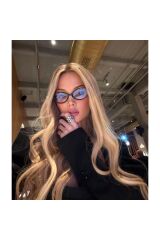 Miux Black Oval Çerçeve Mavi Işık Korumalı Ekran gözlüğü Optik Uyumlu Camları Değişebilir