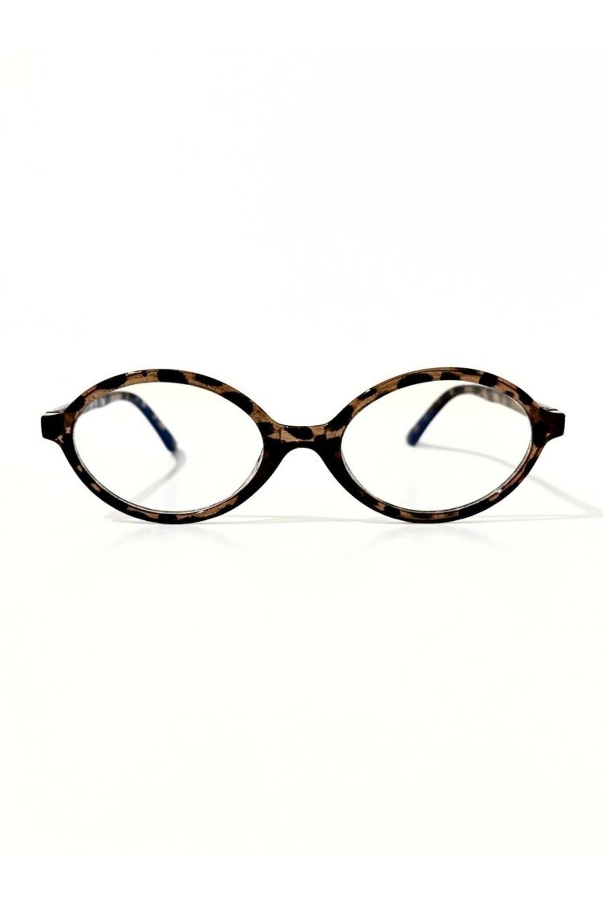 Miux Leopard Oval Çerçeve Mavi Işık Korumalı Ekran gözlüğü Optik Uyumlu Camları Değişebilir