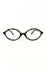 Miux Leopard Oval Çerçeve Mavi Işık Korumalı Ekran gözlüğü Optik Uyumlu Camları Değişebilir