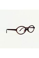 Miux Brown Oval Çerçeve Mavi Işık Korumalı Ekran gözlüğü Optik Uyumlu Camları Değişebilir