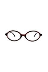 Miux Brown Oval Çerçeve Mavi Işık Korumalı Ekran gözlüğü Optik Uyumlu Camları Değişebilir