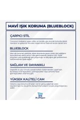 MIUX LEOPAR OVAL ÇERÇEVE Mavi Işık Korumalı Ekran gözlüğü, Optik Uyumlu, Camları Değişebilir
