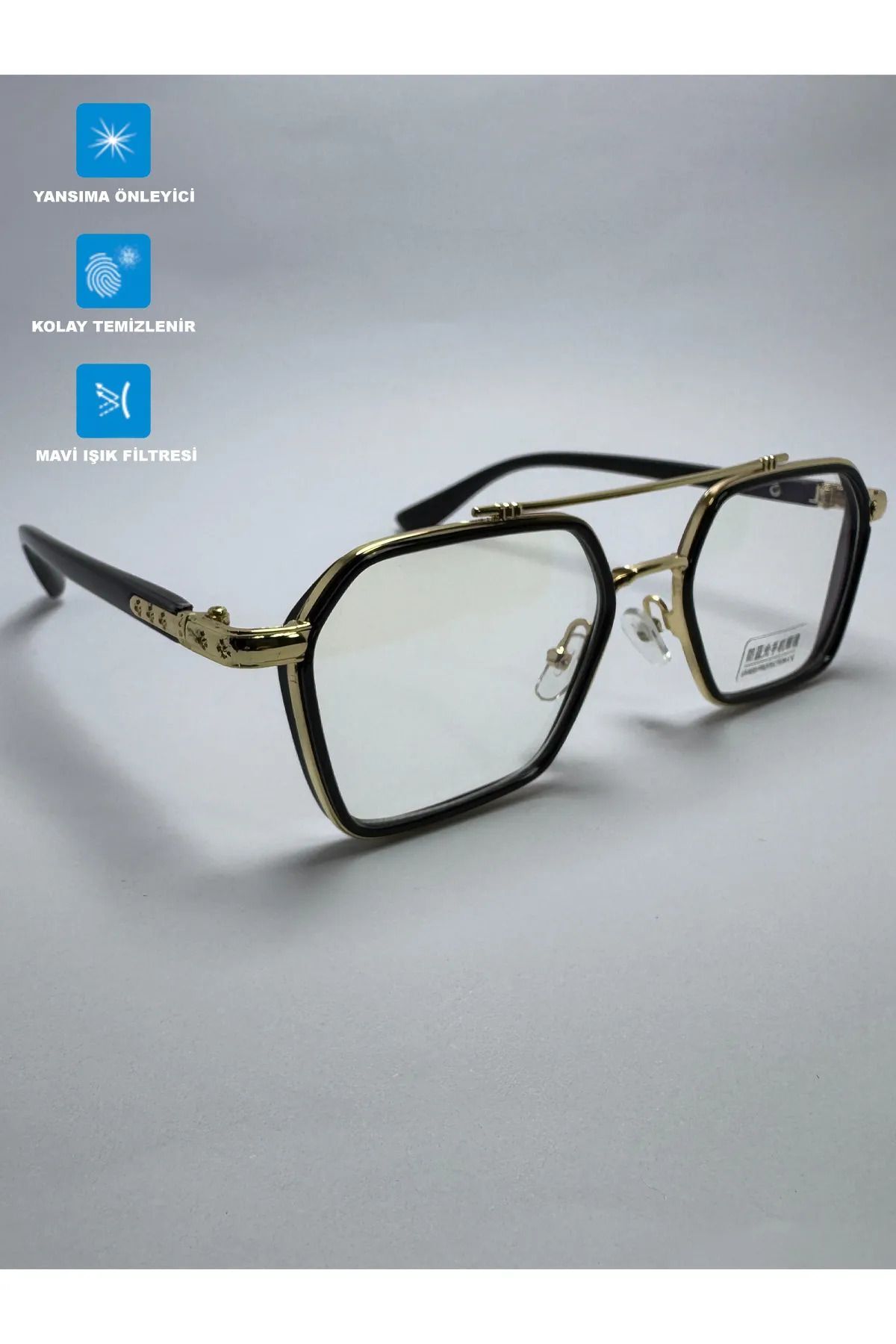 Mavi Işık Koruyucu Gözlük Unisex Ekran Gözlüğü Optik Uyumlu Camları Değişebilir