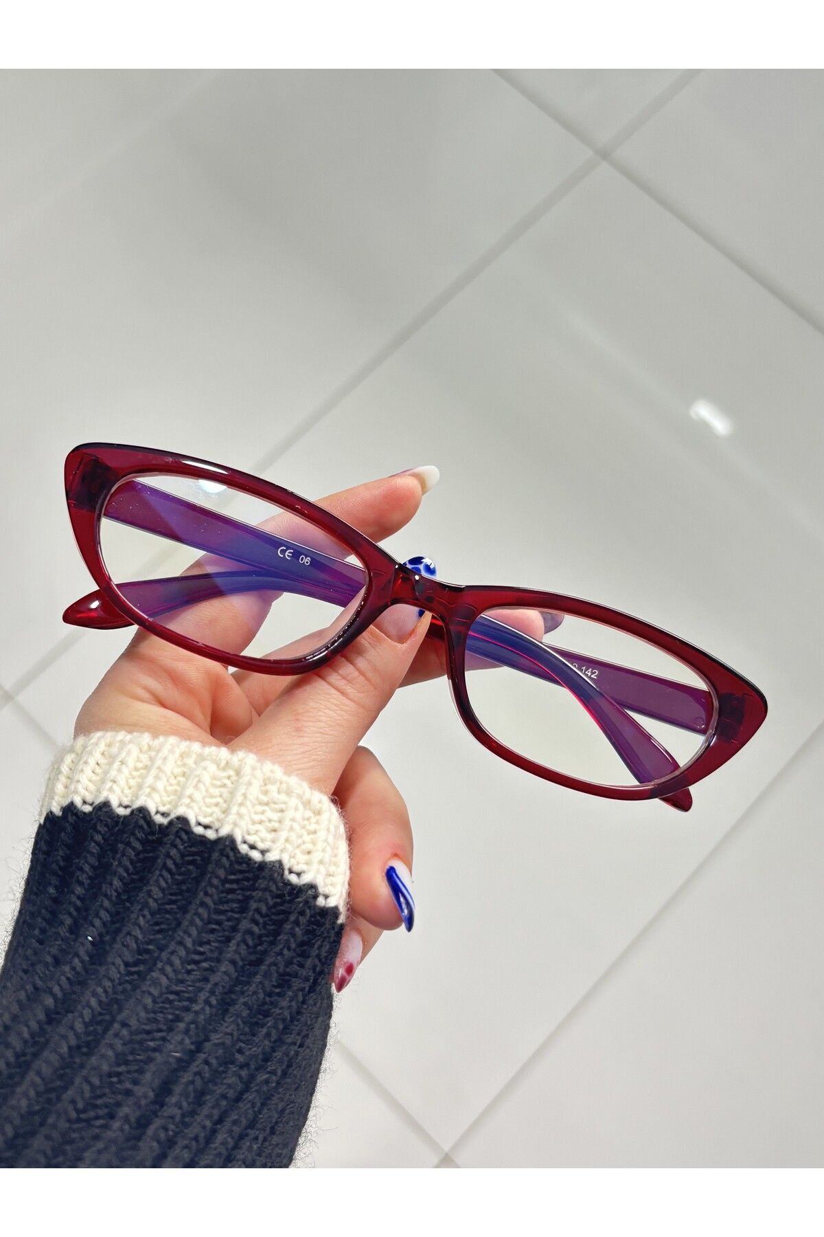 Mira Cateye Retro Mavi Işık Korumalı Ekran gözlüğü Optik Uyumlu Camları Değişebilir