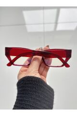 Pradix Bordo Mavi Işık Filtreli Ekran Gözlüğü Cateye Unisex Optik Uyumlu Camları Değişebilir