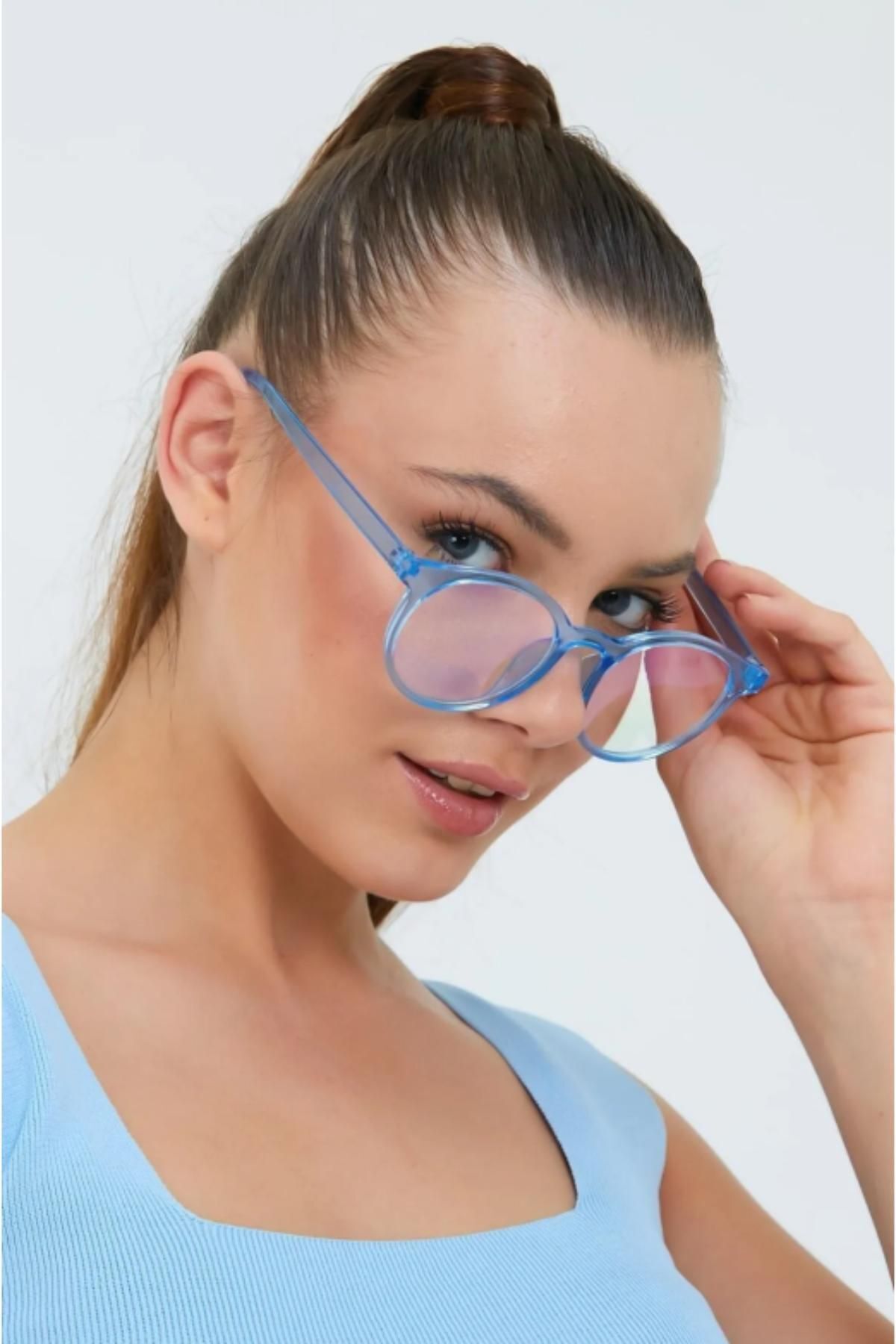 Unisex Mavi Işık Filtreli Korumalı Bilgisayar Ekran Gözlüğü Blue Block Yeni Sezon BlueBlock