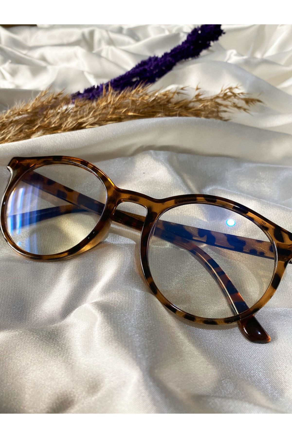 Unisex Leopar Mavi Işık Korumalı Gözlük