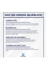 Unisex Mavi Işık Filtreli Korumalı Bilgisayar Ekran Gözlüğü Blue Block Yeni Sezon BlueBlock