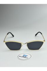 LORENT V2 SİYAH GÜNEŞ GÖZLÜĞÜ Cateye Gold Çerçeve 57 ekartman