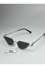 GUPP SİYAH GÜNEŞ GÖZLÜĞÜ Cateye Gümüş Çerçeve 52 ekartman