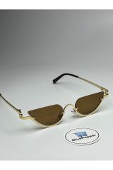GUPP KAHVE GÜNEŞ GÖZLÜĞÜ Cateye Gold Çerçeve 52 ekartman