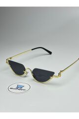 GUPP SİYAH GÜNEŞ GÖZLÜĞÜ Cateye Gold Çerçeve 52 ekartman