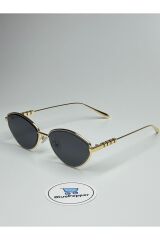 MİNA SİYAH GÜNEŞ GÖZLÜĞÜ Cateye-Gold Çerçeve 57 ekartman