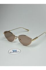 MİNA PEMBE GÜNEŞ GÖZLÜĞÜ Cateye-Gold Çerçeve 57 ekartman