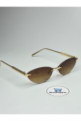 CARTYY V4 KAHVE GÜNEŞ GÖZLÜĞÜ Cateye Çerçeve 60-18-143 ekartman