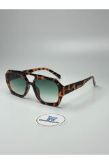 BROOKLYN LEOPAR GÜNEŞ GÖZLÜĞÜ Geometrik Çerçeve 55 ekartman