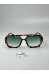 BROOKLYN LEOPAR GÜNEŞ GÖZLÜĞÜ Geometrik Çerçeve 55 ekartman