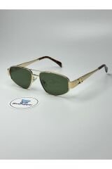 CELIME V2 GÜNEŞ GÖZLÜĞÜ Geometrik Gold Metal Çerçeve 50-16-140 ekartman