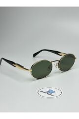 PRADIX V3 SİYAH GÜNEŞ GÖZLÜĞÜ Oval Gold Çerçeve Siyah Cam Renkli 50-18-150 ekartman