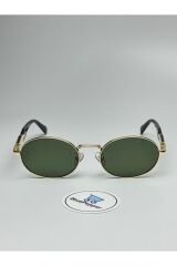 PRADIX V3 SİYAH GÜNEŞ GÖZLÜĞÜ Oval Gold Çerçeve Siyah Cam Renkli 50-18-150 ekartman