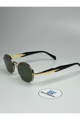 PRADIX V3 SİYAH GÜNEŞ GÖZLÜĞÜ Oval Gold Çerçeve Siyah Cam Renkli 50-18-150 ekartman