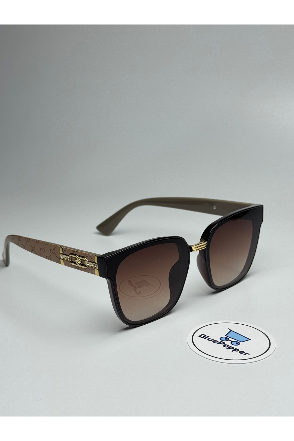 DEOR V2 SİYAH GÜNEŞ GÖZLÜĞÜ Büyük Çerçeve Kahve Cam Renkli 63 ekartman