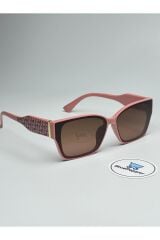 DEOR PEMBE GÜNEŞ GÖZLÜĞÜ Büyük Çerçeve Kahve Cam Renkli 63 ekartman