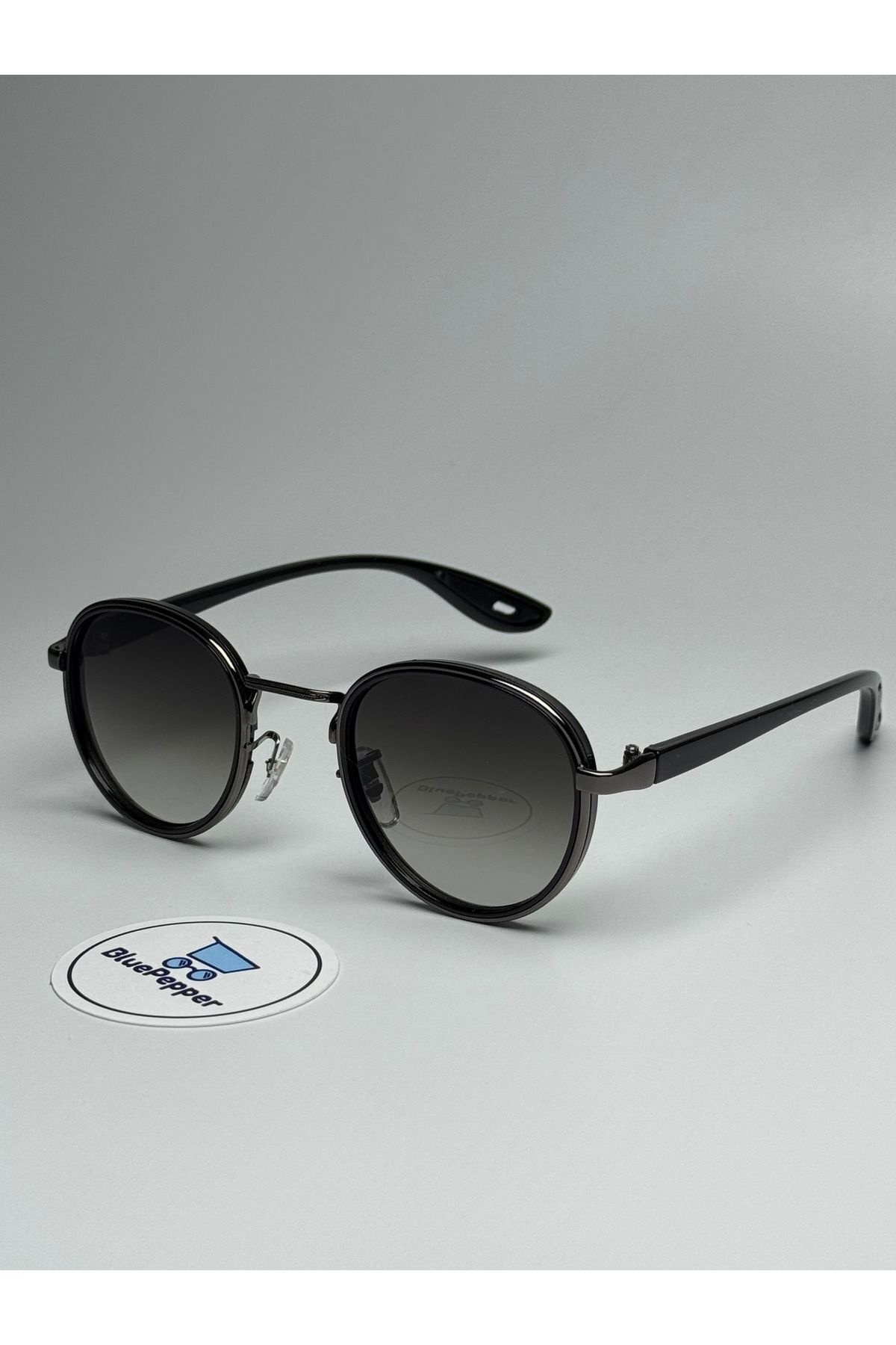 RAYVEN SİYAH GÜNEŞ GÖZLÜĞÜ Yuvarlak Siyah Çerçeve 55-18-140 ekartman