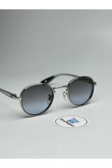 RAYVEN SİYAH GÜNEŞ GÖZLÜĞÜ Yuvarlak Gri Çerçeve 55-18-140 ekartman