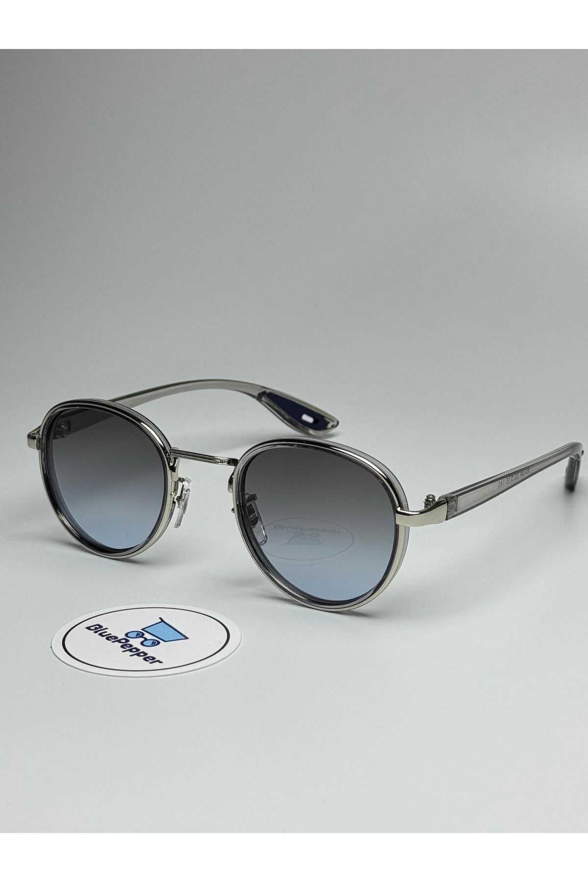 RAYVEN SİYAH GÜNEŞ GÖZLÜĞÜ Yuvarlak Gri Çerçeve 55-18-140 ekartman