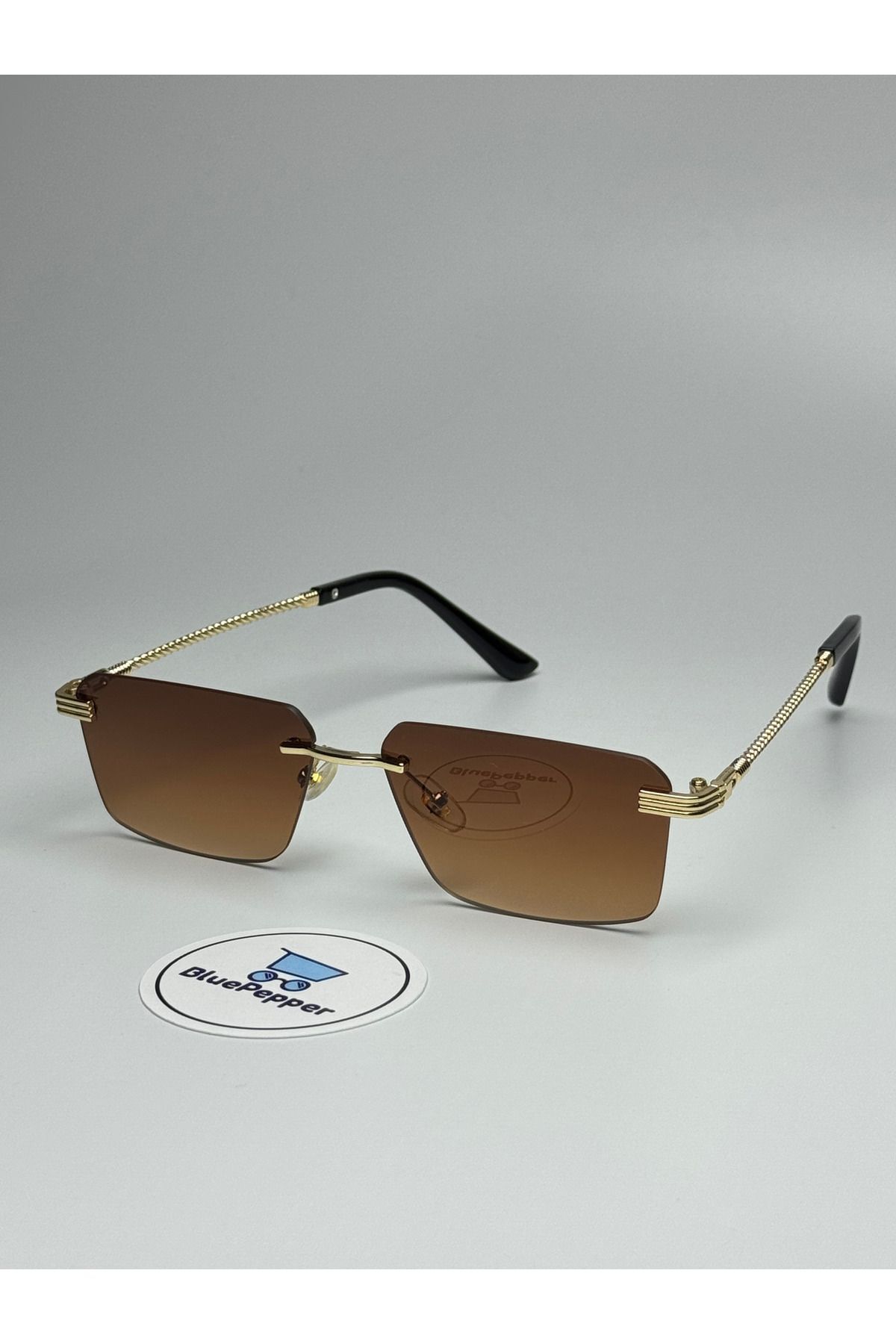 CARTYY V2 KAHVE GÜNEŞ GÖZLÜĞÜ Dikdörtgen Çerçeve 55 ekartman