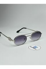 MIUX V6 SİYAH GÜNEŞ GÖZLÜĞÜ Oval Gümüş Çerçeve 50-16-142 ekartman