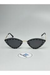 SHINE SİYAH GÜNEŞ GÖZLÜĞÜ Cateye Çerçeve Siyah Cam Renkli 60 Ekartman