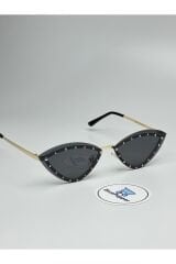 SHINE SİYAH GÜNEŞ GÖZLÜĞÜ Cateye Çerçeve Siyah Cam Renkli 60 Ekartman