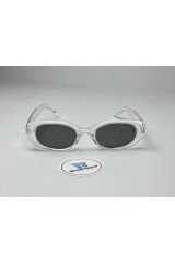 BUNNY ŞEFFAF GÜNEŞ GÖZLÜĞÜ Oval Çerçeve Siyah Cam Renkli 53 ekartman